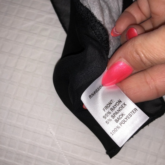 Vanity 💥 sequin sheer cross tank top - Picture 3 of 4